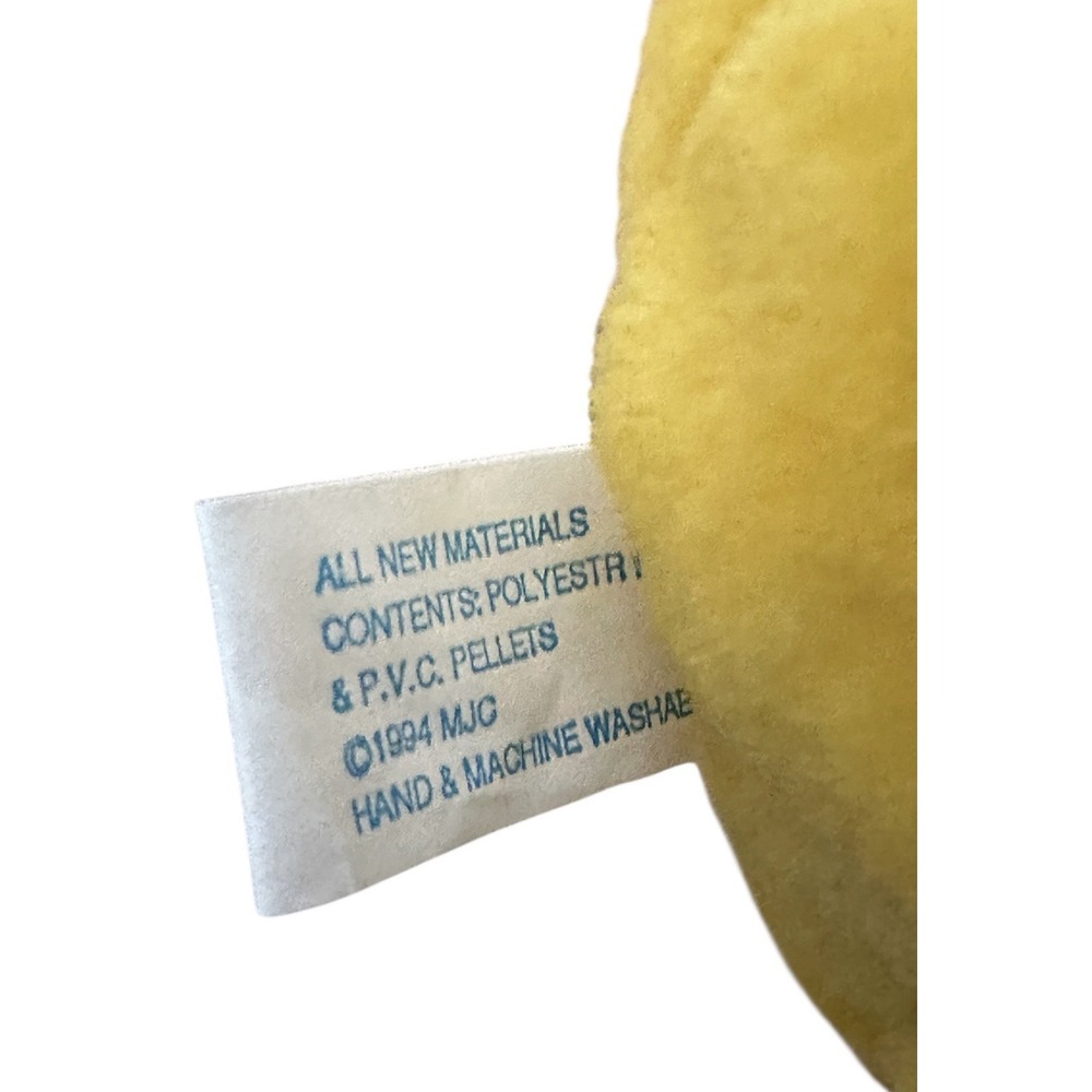 Swibco Puffkins Happy Face Bean Bag Plush Yellow Collectible with‎ Tags - Picture 7 of 8